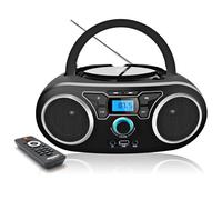Reproductor de CD para niños, portátil con Bluetooth, Radio FM portátil estéreo con Sonido cristalino, reproducción de CD MP3, Entrada USB/AUX, CD para niños