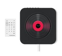 Reproductor de CD portátil con Bluetooth, reproductor compacto de CD para música, para coche o viajes, audio doméstico con altavoz estéreo W