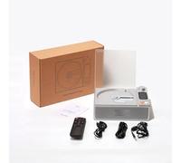 Reproductor de CD portátil de 2ª generación mejorado inalámbrico con 51 altavoces USB, radio FM, pantalla LED de 4000 mAh para batería, soporte multiformato, CD-R, RW, MP3, WMA, ligero para viajes en