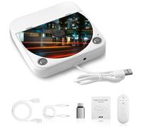 Reproductor de CD portátil Externo para Coche, Reproductor de CD de Coche Plug and Play con Puerto USB AUX, Reproductor USB Universal para vehículo, portátil, TV, computadora, para Android 4.4 y