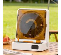 Reproductor De CD Portátil For El Hogar, Reproductor De CD De Escritorio, con Control Remoto Y Luz Ambiental, Altavoz Integrado, con Modo USB/FM/Bluetooth 5.3 Bidireccional/Modo AUX(White)