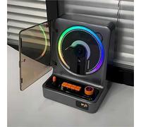 Reproductor De CD Portátil For El Hogar, Reproductor De CD De Escritorio, con Control Remoto Y Luz Ambiental, Altavoz Integrado, con Modo USB/FM/Bluetooth 5.3 Bidireccional/Modo AUX(Gray)