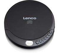 Reproductor de CD Portátil - Lenco - CD-010 - Negro - Pantalla LCD - Modos Aleatorio y Repetición