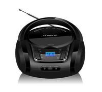 Reproductor de CD Portátil, LONPOO Bluetooth Lectores de CD Portátiles con Altavoz HiFi, Radio FM, Entrada USB, Entrada AUX y Conector para Auriculares