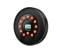 Reproductor de CD Portátil Recargable de 1500 MAh, Reproductor de Casete de Audio con Altavoces Estéreo Duales y Reproducción AUX/USB para Coche A