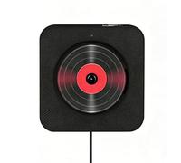 Reproductor De CD Portátil, Reproductor De CD Montado En La Pared, Control Remoto, Bluetooth, Conector De 3,5 Mm, Pantalla LED, Radio con Parlantes Duales Incorporados, Soporte For