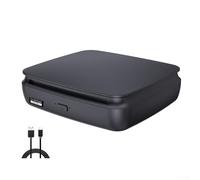 Reproductor de CD portátil, unidad de DVD externa con USB para viajes en coche, hogar, lector de discos ABS compacto, color negro
