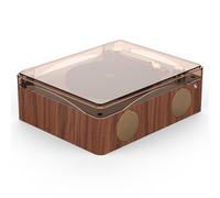 Reproductor de CD Retro con Bluetooth y Altavoces, Reproductor de música portátil HiFi, reproducción USB/AUX, batería de 2500 mAh, Modo de grabación de LP, Modo inalámbrico,Brass