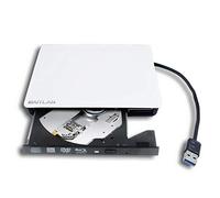 Reproductor de discos Blu-ray 3D Ultra Slim USB 3.0 externo 4K UHD 3D para HP Omen 15 17 X 17 2S 17t 15t 2018 2019 Gaming Laptop PC, BD-RE BDXL 100GB 8X DVD M-Disc Burner unidad óptica blanca