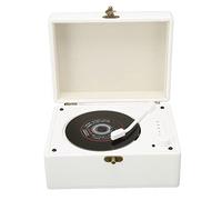 Reproductor de Discos CD, Soporte HiFi AUX USB Pickup Head Reproductor de Discos para Adultos para el Hogar (Blanco)