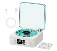 Reproductor de discos con altavoces, The Waves Turntables Record Players | Portable Record Player, Tablas Vintage Turn para registros