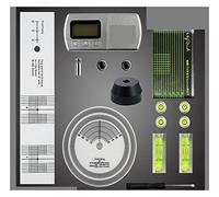 Reproductor de Discos de Vinilo Útil Calibración de Pastilla Adaptador de 45 RPM LCD Tocadiscos Digital Stylus Kit de Ajuste de Cartucho de Fono de Vinilo Artesanía cuidadosa del Tocadiscos