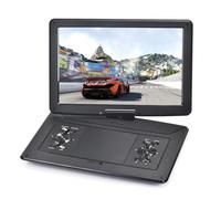 Reproductor de discos Multimedia CD DVD móvil portátil con pantalla HD grande de 15,6 pulgadas for entretenimiento en el hogar