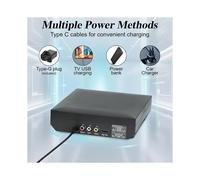 Reproductor de DVD 1080P Full HD USB TV Reproductor de Discos CD VCD EVD MP3 RW Control Remoto AV Compatible con Enchufe de la UE