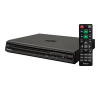 Reproductor de DVD compacto DVHP9109 para TV con entrada USB/AV, multirregión, cables AV y control remoto incluidos.