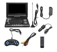 Reproductor de DVD de Pantalla Ancha 16:9 de 7,8 Pulgadas, Pantalla LCD giratoria de 270 °, Reproductor de DVD for TV de Coche en casa, Visor portátil VCD MP3 con función de Juego