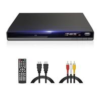 Reproductor de DVD, DVD-168 Reproductor de DVDs HD 1080P Multiregión para TV, Reproductores de DVDs con Entrada USB Salida HDMI RCA, Compatible con DVD CD JPEG y MP3, No Compatible con BLU-Ray Disc