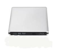 Reproductor de DVD, Grabadora de BLU-Ray USB3.0 Unidad DVD óptica Externa Reproductores 3D Lector Escritura para Smart TV y caravanas(Silver,Burning)