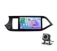 Reproductor de DVD para Coche de Doble DIN con Pantalla táctil, navegación GPS para PICANTO Morning 2011-2016, CarPlay inalámbrico, Android Auto, Bluetooth, WiFi, Pantalla Dab HD