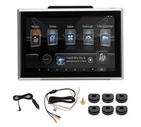 Reproductor de DVD para Coche Dual de 9 Pulgadas, Reproductor de CD Portátil para Reposacabezas, Lector de Tarjetas USB/SD, Pantalla Táctil HD 1920 X 1200 Compatible con Bluetooth 2G Ram 16G ROM, Repr