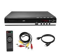 Reproductor de DVD para entretenimiento en el hogar, sin restricciones de región, con cables HDMI y RCA, escalado a 1080P, diseño compacto,