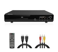 Reproductor de DVD para TV con Euroconector, JOVELL Reproductores de DVD Multiregión con Entrada USB, Salida HDMI AV, PAL NTSC Integrado, Reproduce Varios Formatos (No BLU-Ray, Modelo-170)