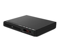 Reproductor de DVD para TV, reproductor de discos DVD/CD multirregión, salida AV -entrada PAL/NTSC, entrada USB, control remoto.