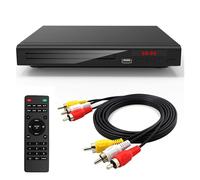 Reproductor de DVD para TV, reproductor de discos DVD/CD, salida AV, entrada USB integrada, control remoto, calidad de imagen de alta definición.