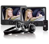 Reproductor de DVD portátil con 2 monitores y 2 auriculares MES 415 9 (Negro) - LENCO