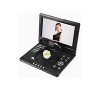 Reproductor de DVD portátil de 9,8", pantalla giratoria HD, Smart TV digital, reproductor de DVD EVD, compatible con tarjeta SD, TV, US