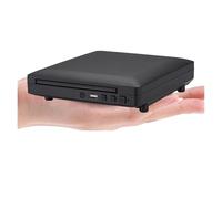 Reproductor de DVD portátil, Mini Reproductor de DVD HD y Cable RCA 1080p con CD doméstico USB 2.0 Integrado