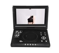 Reproductor de DVD portátil, TV portátil de 9,8 pulgadas, reproductor de DVD móvil ultrafino for el hogar y el coche, HD VCD, CD, MP3, HD, EVD, con TV, FM, USB, función de juego