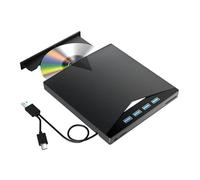 Reproductor de DVD USB 3.0 7 en 1, Grabador de CD/DVD portátil, Unidad de CD/DVD Externa Compatible con PC, portátil, Windows 11/10/8/7, Linux y Mac OS.