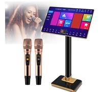 Reproductor de karaoke de 19/21,5 pulgadas, pantalla táctil HD, control de voz inteligente, almacenamiento de 500 GB a 8 TB + múltiples interfaces, para fiestas en interiores y exteriores. (B 19inch)