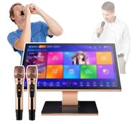 Reproductor De Karaoke For Cantar KTV Con 2 Micrófonos:500 GB A 8 TB, Millones De Canciones En Línea, 1080p HD, Puertos HDMI + USB, Pantalla Táctil De 19,5" | For KTV Y Uso Doméstico(A,3TB)