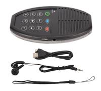 Reproductor de la Biblia con sonido HiFi, volumen ajustable, carga solar, batería recargable integrada, diseño compacto, luz LED, batería de larga