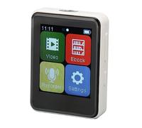 Reproductor de MP3 con Bluetooth, Reproductor de MP3 con Pantalla Táctil Completa de 1,8 Pulgadas con Tarjeta TF, Reproductor de Música MP3 con Sonido Digital sin Pérdida (Blanco)