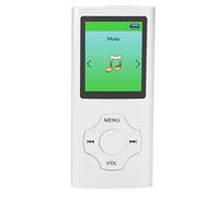 Reproductor de MP3 con Pantalla LCD de 1,8 Pulgadas, Reproductor de MP3 de Música Portátil Compatible con Grabación, Radio FM, Libro Electrónico, Sonido sin Pérdidas, 64 GB (Plata)