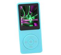 Reproductor de MP3 con Radio FM y Grabadora de Voz, Reproductor de MP4 de 8 GB Compatible con hasta 64 GB, Reproducción de 30 Horas, Reproductor de Música MP3 Deportivo (Azul)