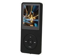 Reproductor de MP3 con Radio FM y Grabadora de Voz, Reproductor de MP4 de 8 GB Compatible con hasta 64 GB, Reproducción de 30 Horas, Reproductor de Música MP3 Deportivo (Negro)