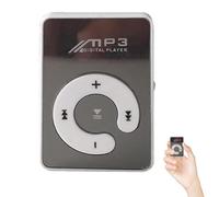 Reproductor de MP3 de 8 GB - Mini reproductor de música con clip y radio | Pequeños reproductores de MP3 portátiles que admiten tarjeta TF, carga USB y auriculares | Peso ligero, opciones de color, ba