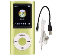 Reproductor de MP3 Digital, Compacto y Portátil, Admite Memoria de Almacenamiento de 64 GB, 8 Horas de Espera Prolongada, Aleación de Aluminio, para Estudiantes, para Regalos de (Verde)