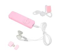 Reproductor de MP3, Mini Reproductor de Música con Sonido sin Pérdidas Walkman de Bolsillo para Estudiantes que Viajan, Escuchan Novelas, Soporta hasta 64 GB de Tarjeta de Memoria,(Sujetador rosa)