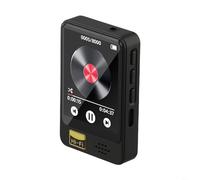Reproductor de MP3, pantalla táctil completa de 1.8 pulgadas, sonido HiFi 5.2 sin pérdidas con radio FM, libro electrónico, video, reproductor de música portátil de aleación de zinc para viajes