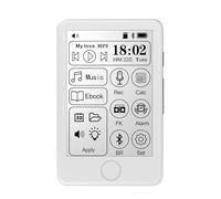 Reproductor de MP3 portátil con Bluetooth, pantalla táctil de tinta E de 2.7 pulgadas, reproductor de música digital con radio FM, grabadora de voz, lector de libros electrónicos, sonido HiFi, memoria