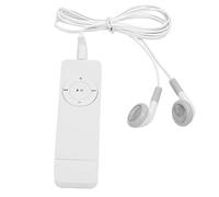 Reproductor de MP3 USB 64G, Reproductor de Música Portátil con Auriculares, Altavoz HD, Reproductor de Música HiFi, Reproductor de Libros para Entretenimiento, Aprendizaje (Blanco)