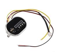 Reproductor de música de coche eléctrico para niños, placa de circuito MP3 de 12 V con interfaz USB, accesorios de cochecito de plástico y metal para niños (No.2 12V)