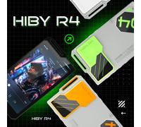 Reproductor de Música HiFi HiBy R4 con Android 12, Bluetooth, WiFi, DSD256, MQA, DAC USB 16x, Amplificador de Auriculares, 11 Horas de Autonomía, Pantalla de 4.7'', ES9018Q2M*4, Snapdragon 665 Orange
