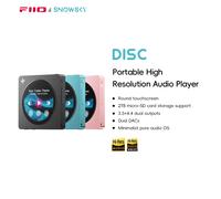 Reproductor de Música HiFi Portátil FIIO DISC, Reproductor DAC Dual con Salidas de 3.5mm y 4.4mm, Bluetooth 5.4 LDAC, Pantalla Táctil Redonda Sky Blue