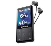 Reproductor de Musica MP3 con Bluetooth | Reproductor MP3 con 64 GB Almacenamiento Integrado, Ampliable a 128 GB | Batería de Carga Rápida hasta 50 Horas Reproducción | OAKCASTLE MP300